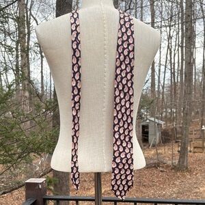 Liberty of London Paisley (red/blue) Patterned Tie 100% Silk one size